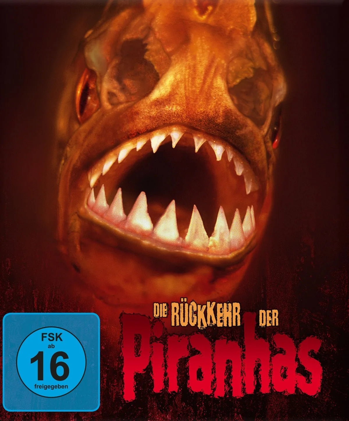 Blu-ray-Cover: Die Rückkehr der Piranhas. Regie: Scott Levy