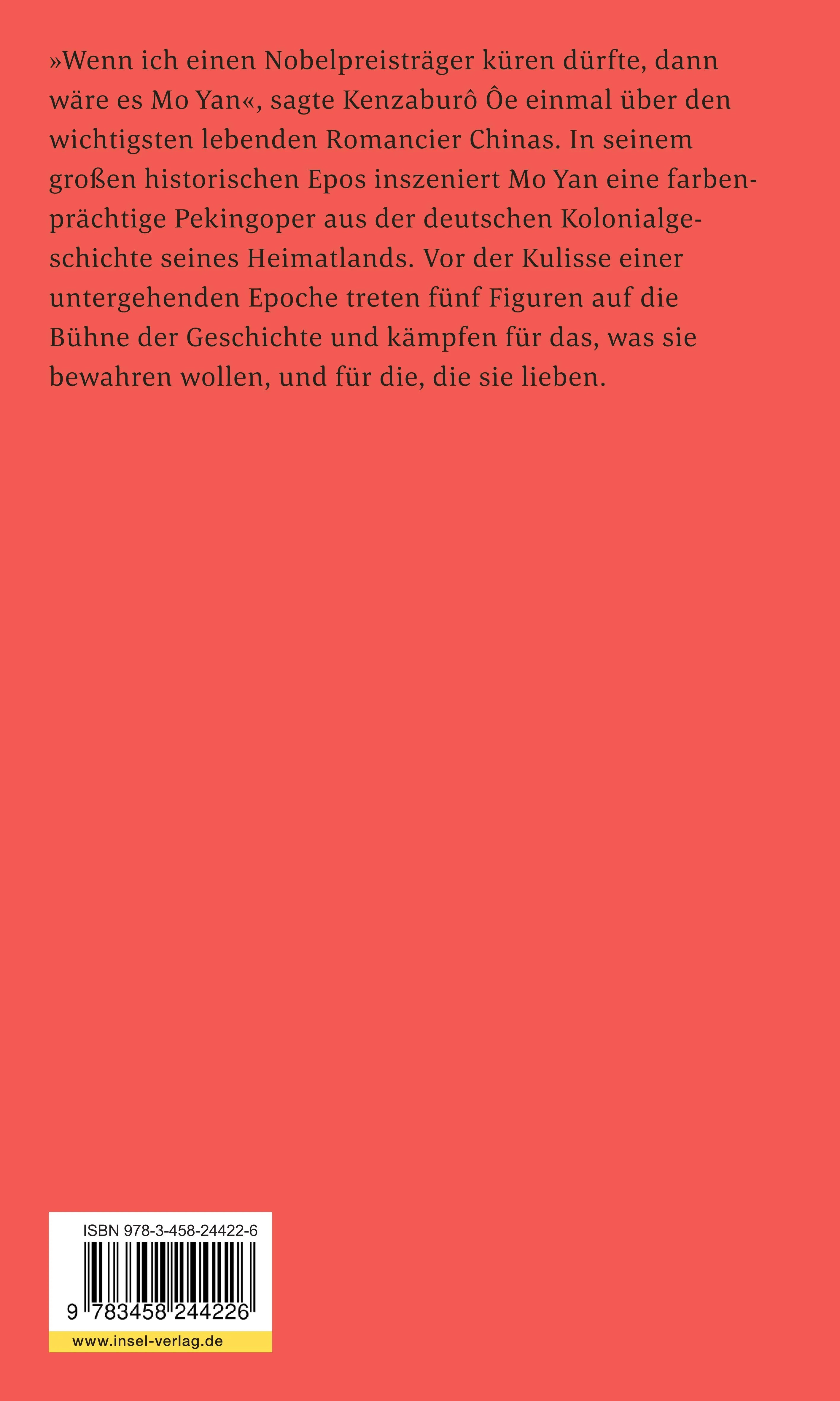 Buchrückseite von 'Die Sandelholzstrafe' mit Klappentext - Taschenbuch