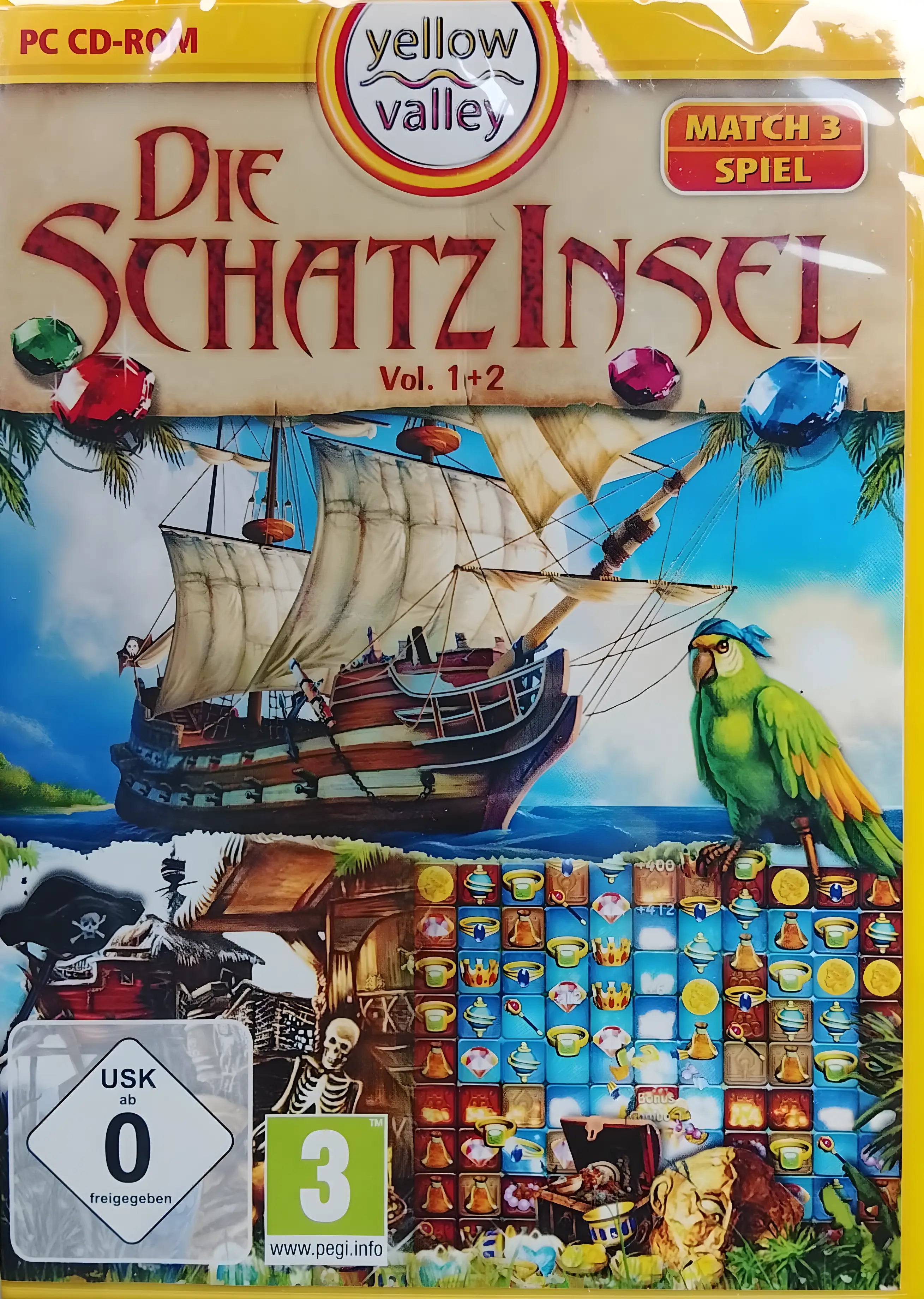 Die Schatzinsel Vol. 1+2 PC Spiel mit Abenteuer und Schatzsuche in deutscher Version