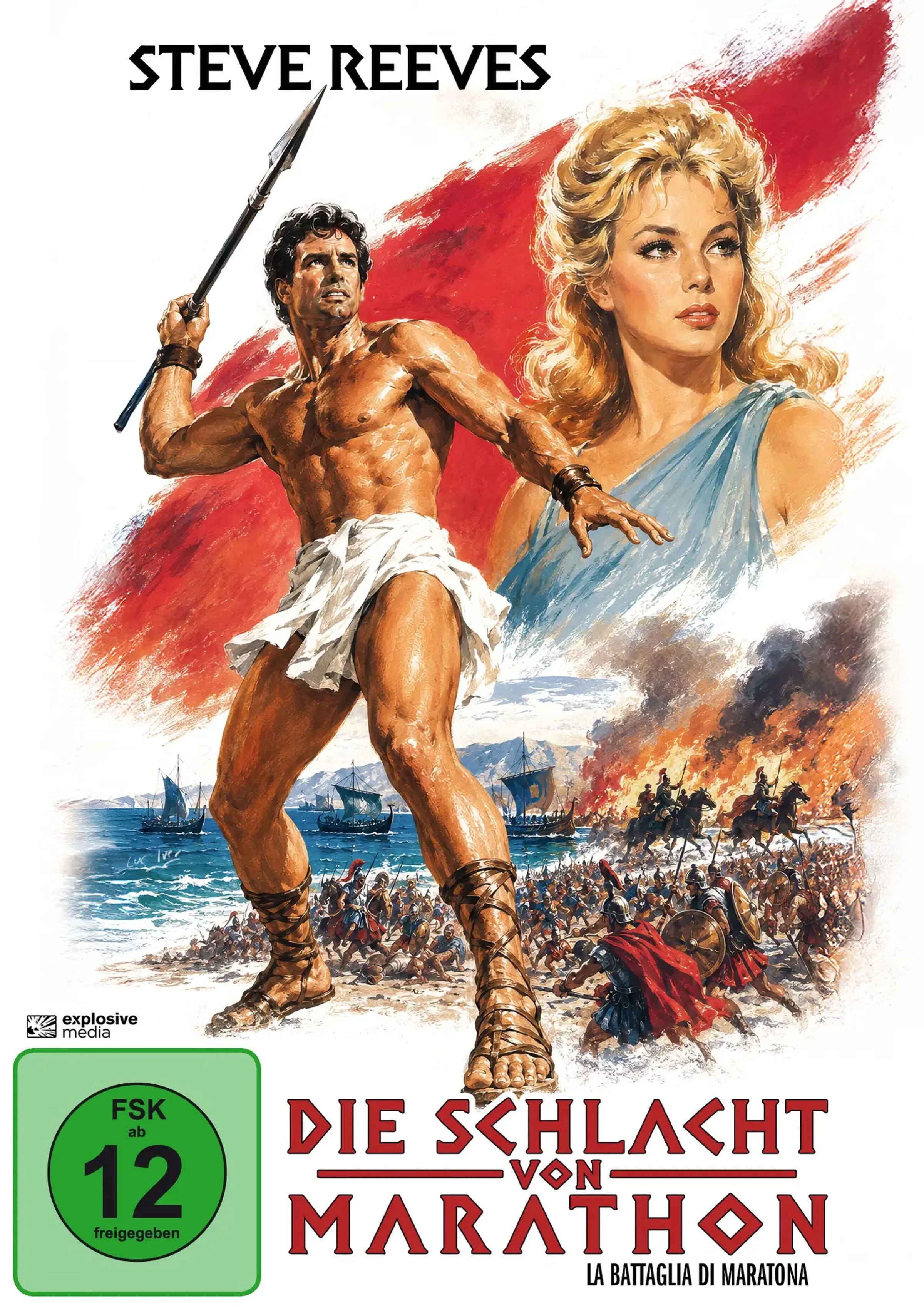 DVD-Cover: Die Schlacht von Marathon. Regie: Jacques Tourneur