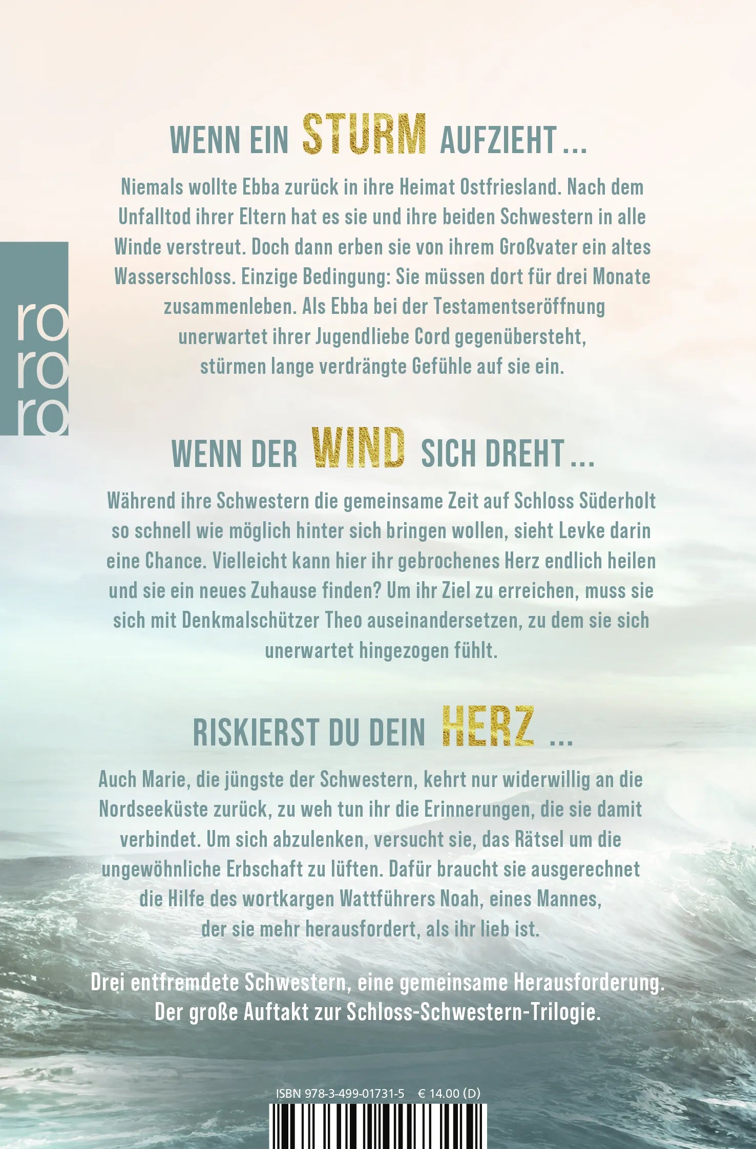 Rückseite: Die Schloss-Schwestern: Sturmwindherz (Taschenbuch)