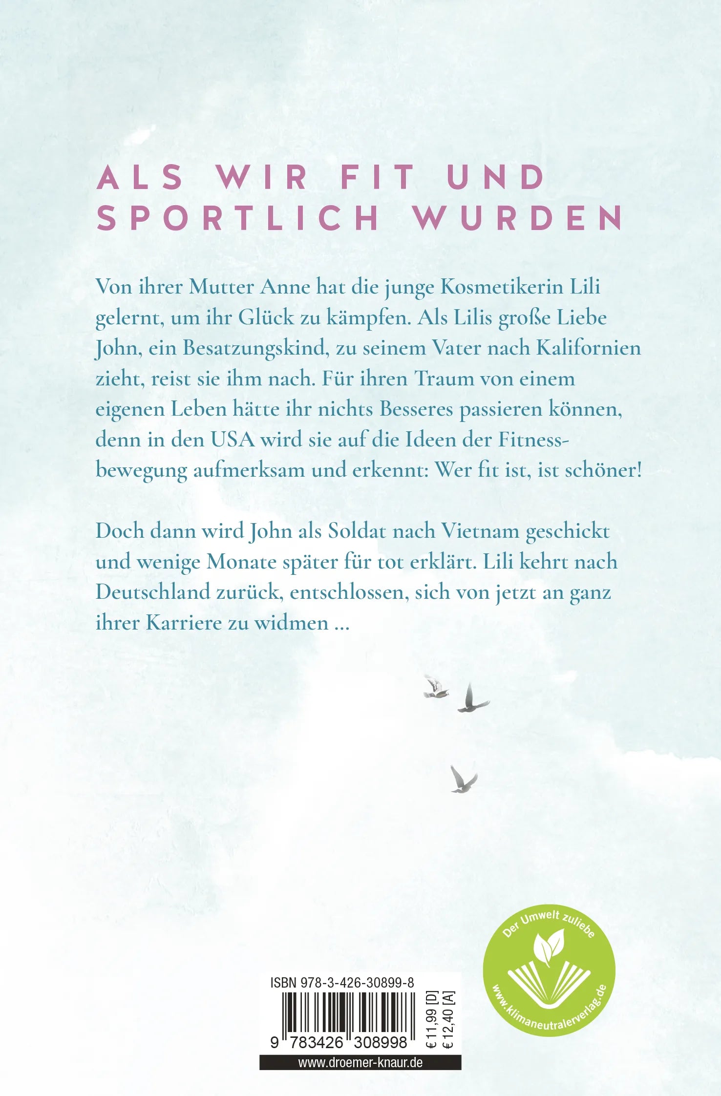 Buchrückseite von 'Die schönsten Jahre unseres Lebens' mit Klappentext - Taschenbuch