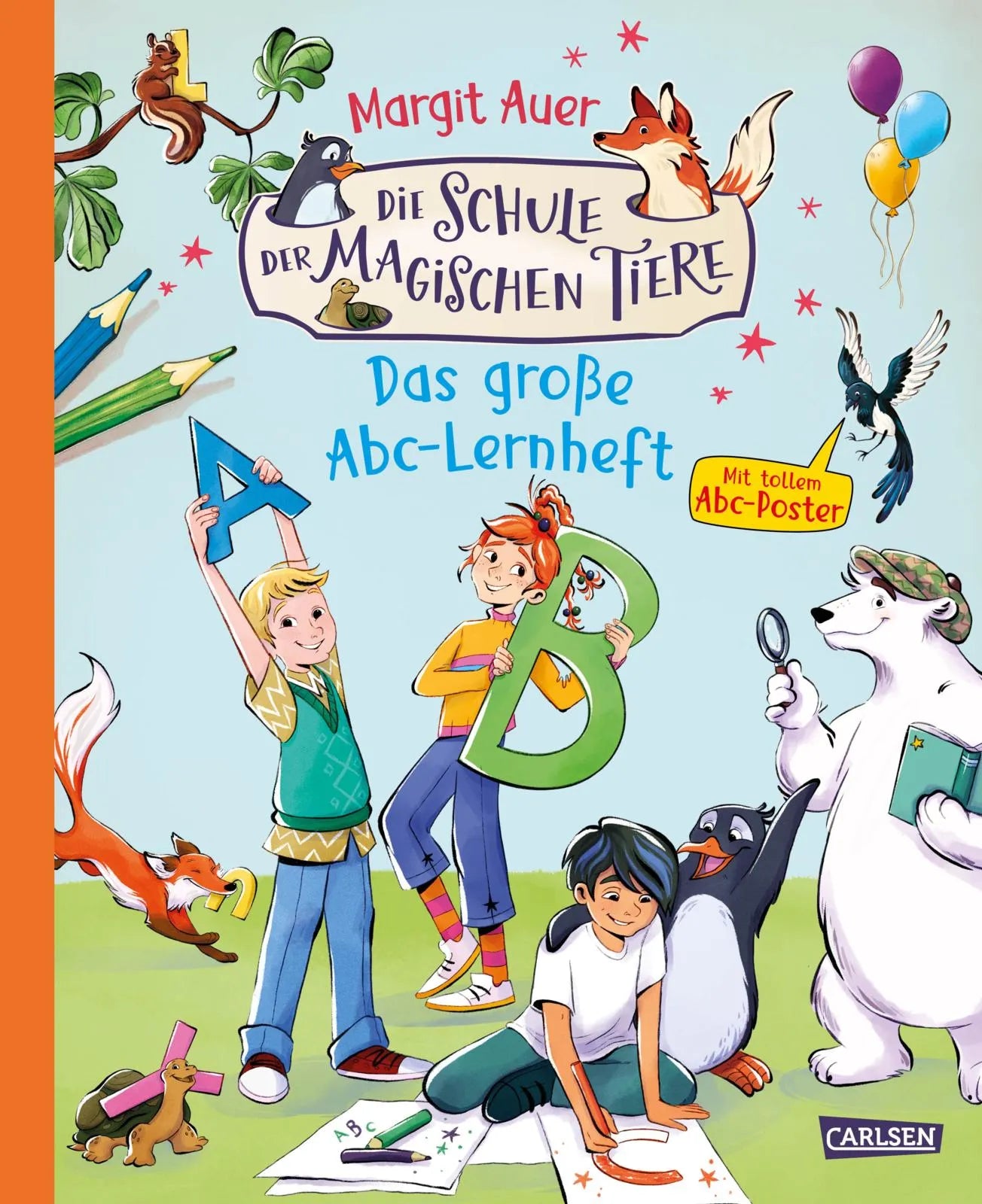 Buchcover von 'Die Schule der magischen Tiere Beschäftigung: Das große Abc-Lernheft' - Taschenbuch von Margit Auer