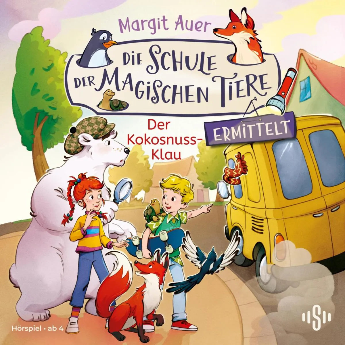 Cover: Die Schule der magischen Tiere ermittelt Neuausgabe 3: Der Kokosnuss-Klau (Hörbuch Download) von Margit Auer