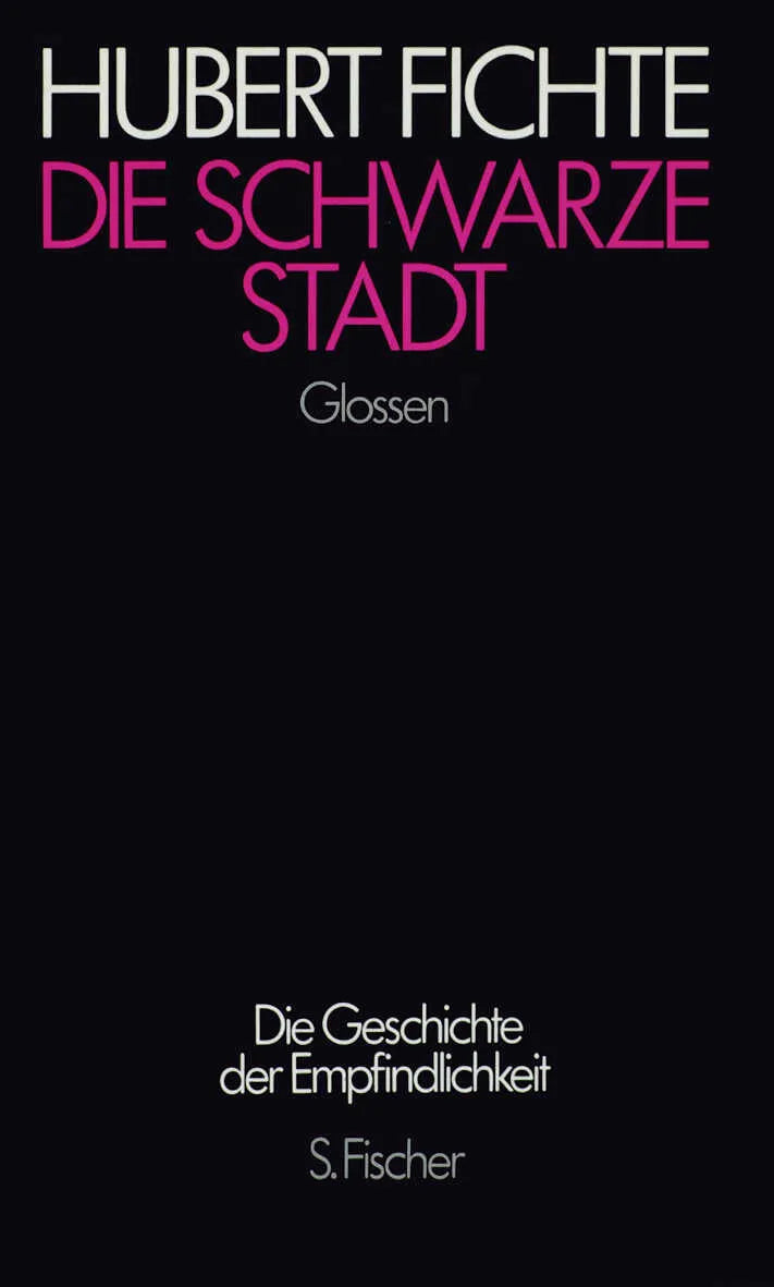 Buchcover von 'Die schwarze Stadt' - Gebundene Ausgabe von Hubert Fichte