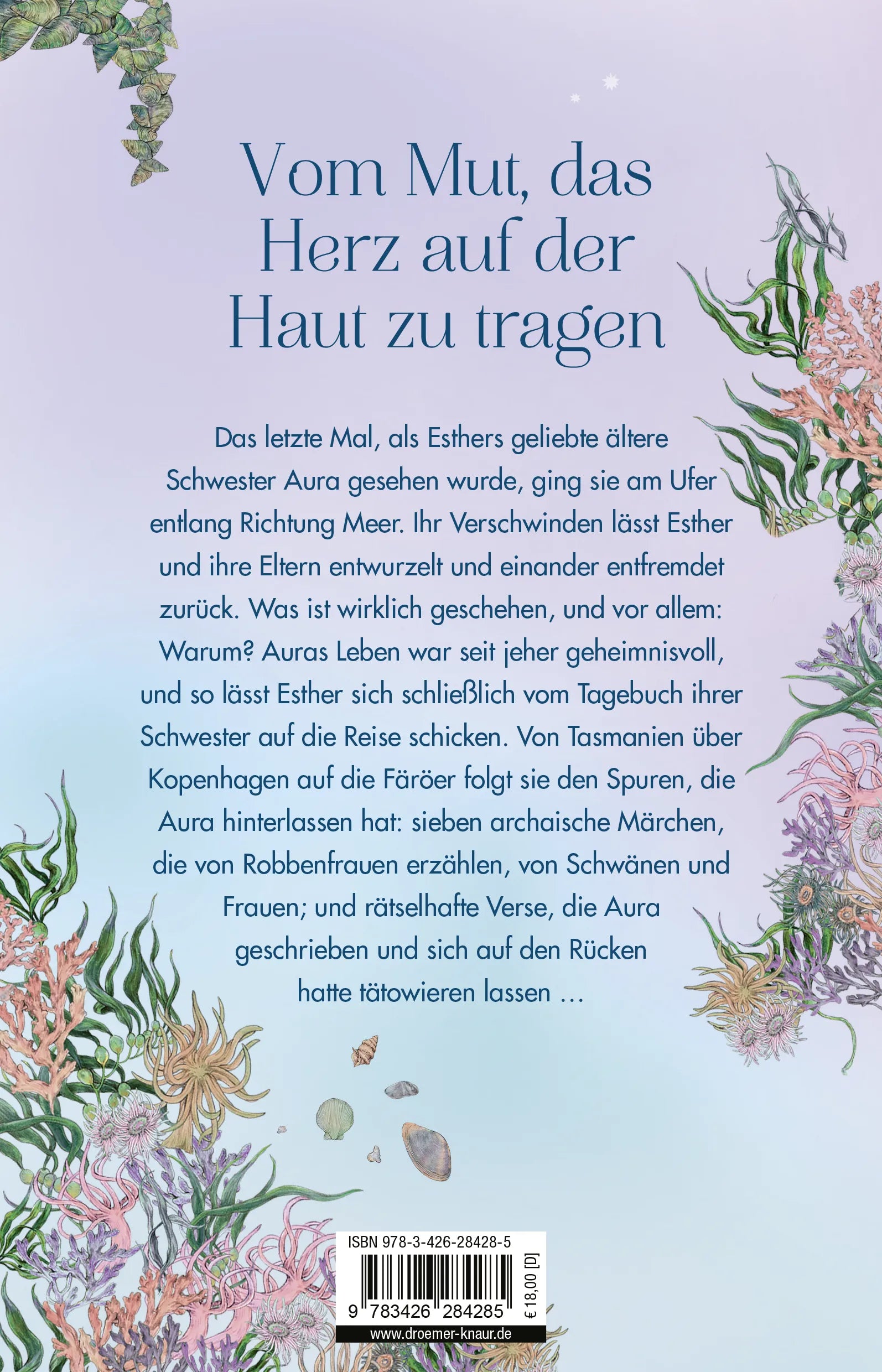 Buchrückseite von 'Die sieben Geheimnisse meiner Schwester' mit Klappentext - Paperback