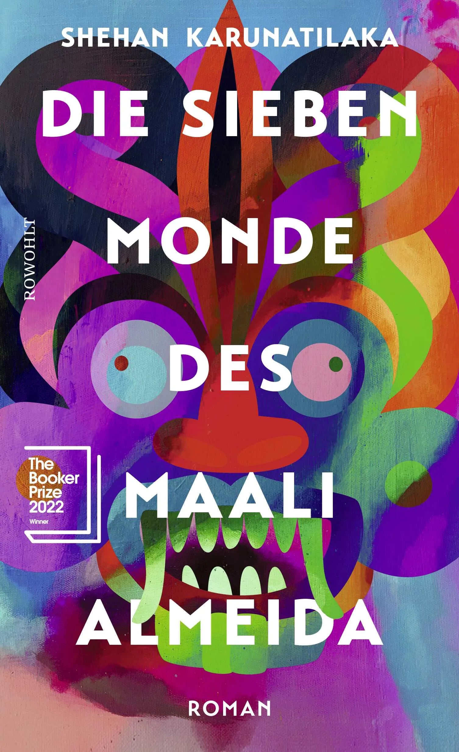 Buchcover von 'Die sieben Monde des Maali Almeida' - Gebundene Ausgabe von Shehan Karunatilaka