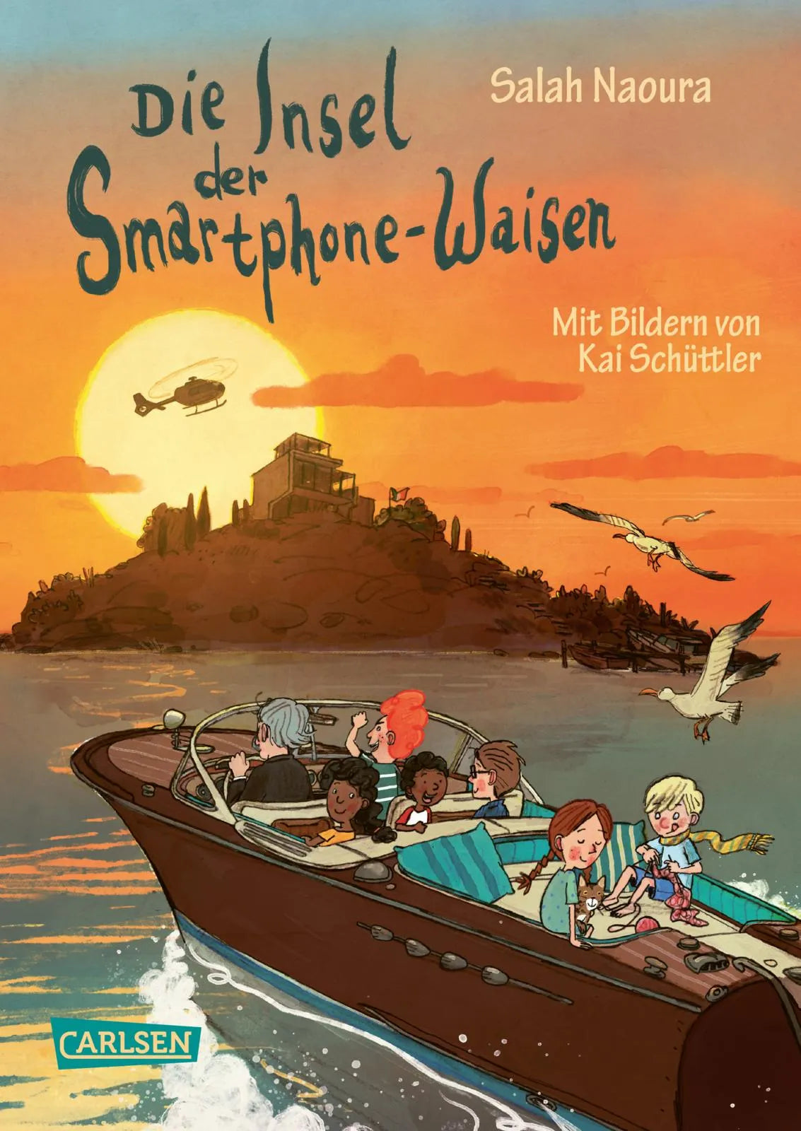 Buchcover von 'Die Smartphone-Waisen 2: Die Insel der Smartphone-Waisen' - Gebundene Ausgabe von Salah Naoura