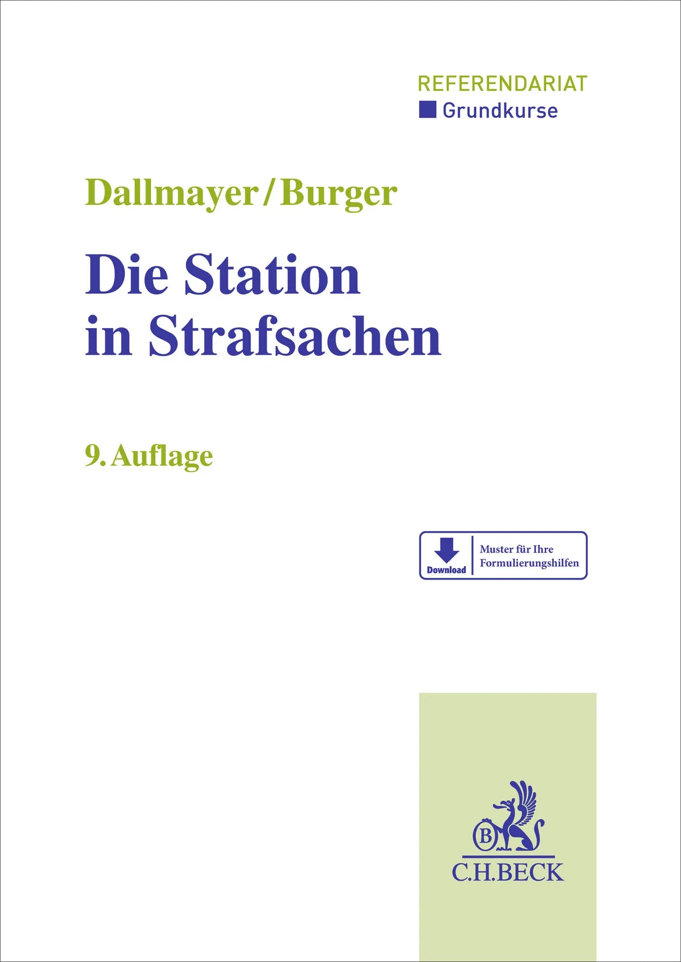 Cover: Die Station in Strafsachen (Taschenbuch) von Tobias Dallmayer