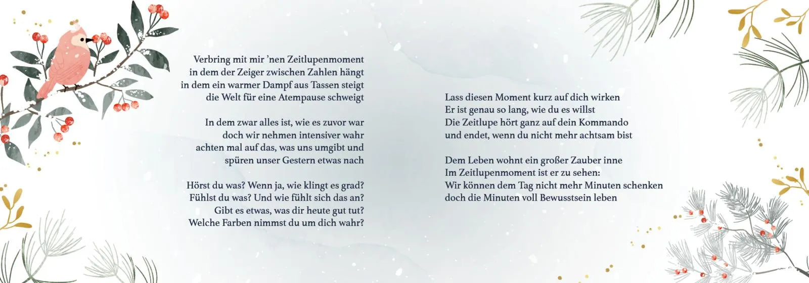 Innenansicht von 'Die Stille zwischen lauten Tagen' - Gebundene Ausgabe