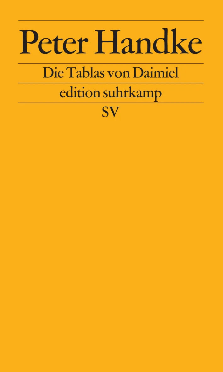 Buchcover von 'Die Tablas von Daimiel' - Taschenbuch von Peter Handke