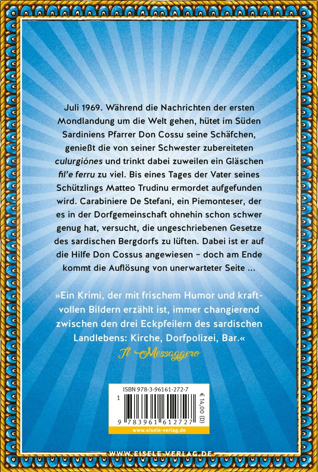 Buchrückseite von 'Die Theologie des Wildschweins' mit Klappentext - Taschenbuch