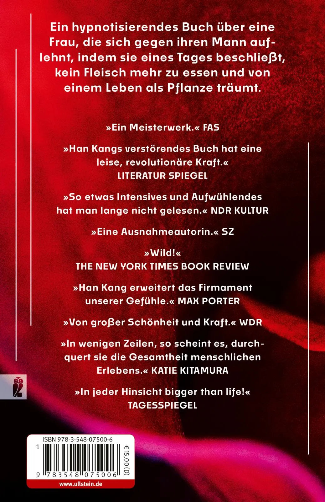 Rückseite: Die Vegetarierin (Taschenbuch)
