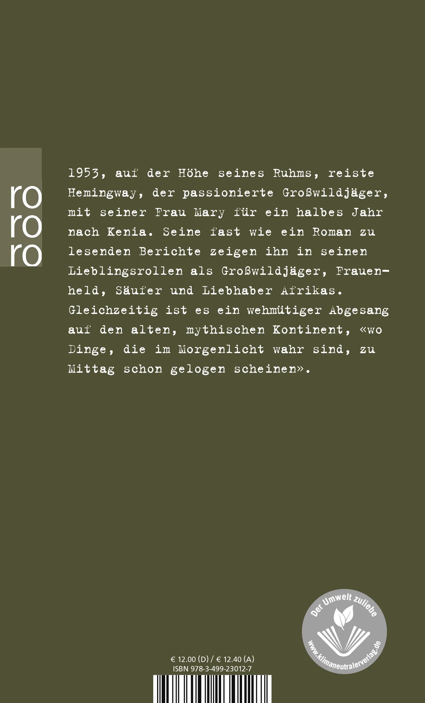 Buchrückseite von 'Die Wahrheit im Morgenlicht' mit Klappentext - Taschenbuch