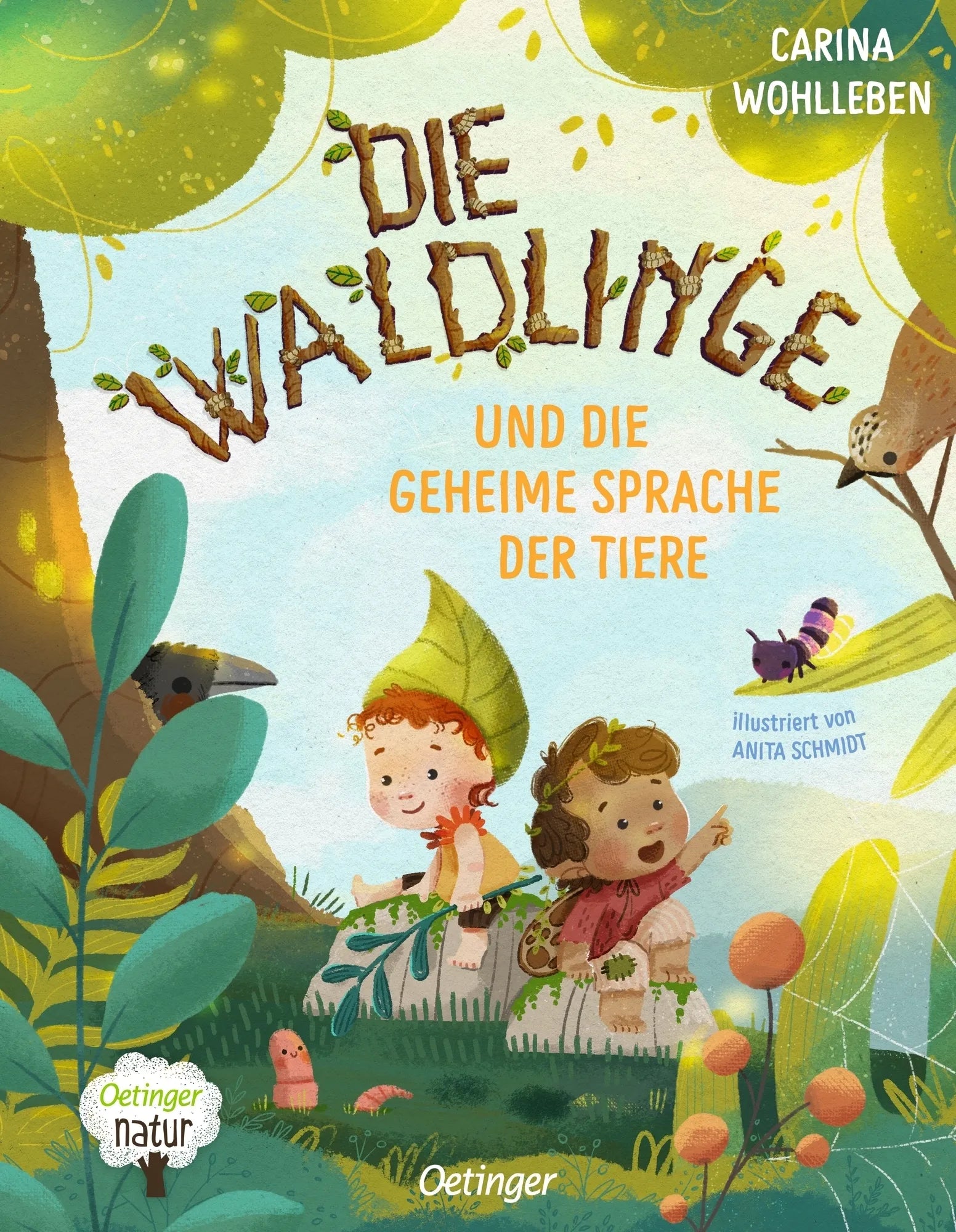 Buchcover von 'Die Waldlinge und die geheime Sprache der Tiere' - Gebundene Ausgabe von Carina Wohlleben
