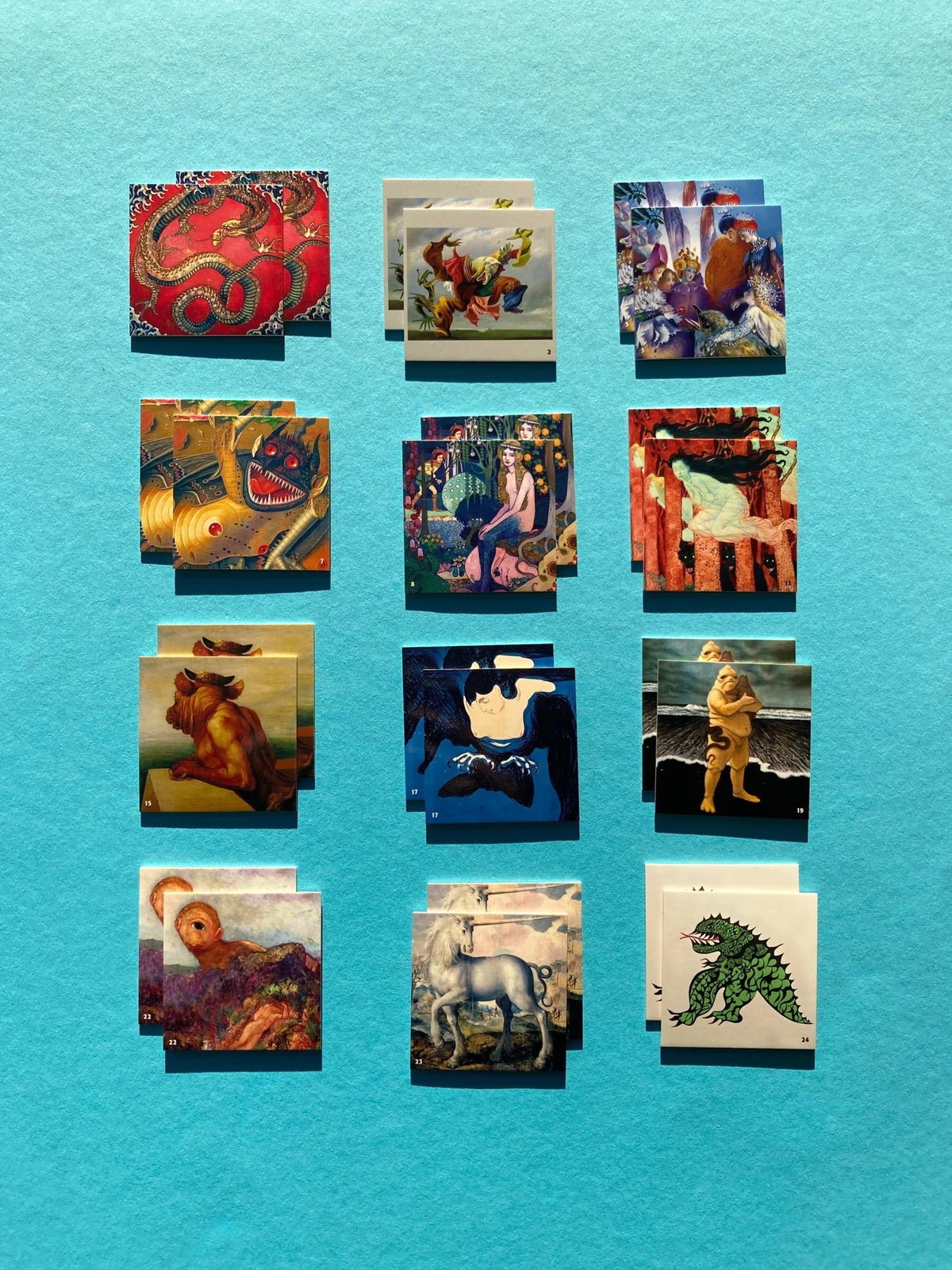 Die Welt der Fabelwesen. Memo | The World of Fabulous Beasts. Matching Game – Ansicht
