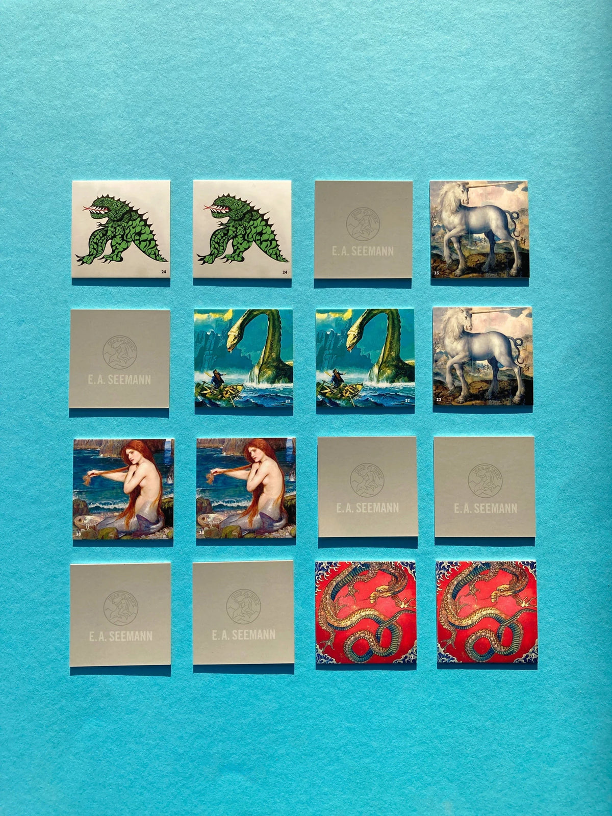Die Welt der Fabelwesen. Memo | The World of Fabulous Beasts. Matching Game – Ansicht