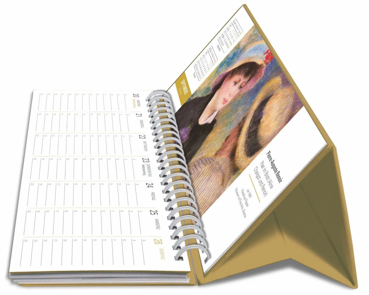Die Welt der Kunst Premium-Tischplaner 2027 - Wochenkalender mit 53 Meisterwerken – Ansicht