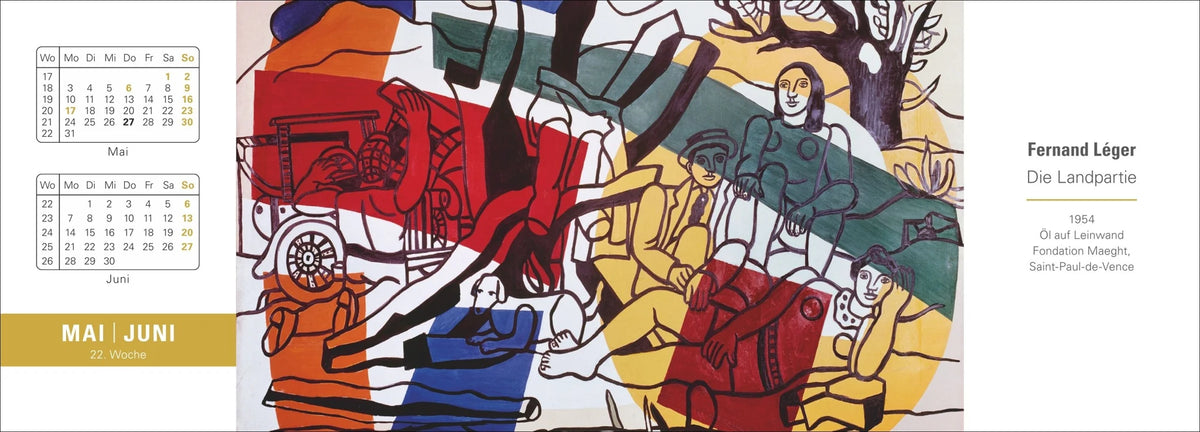 Die Welt der Kunst Premium-Tischplaner 2027 - Wochenkalender mit 53 Meisterwerken – Ansicht