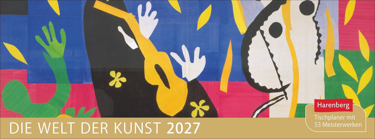 Taschenkalender: Die Welt der Kunst Premium-Tischplaner 2027 - Wochenkalender mit 53 Meisterwerken