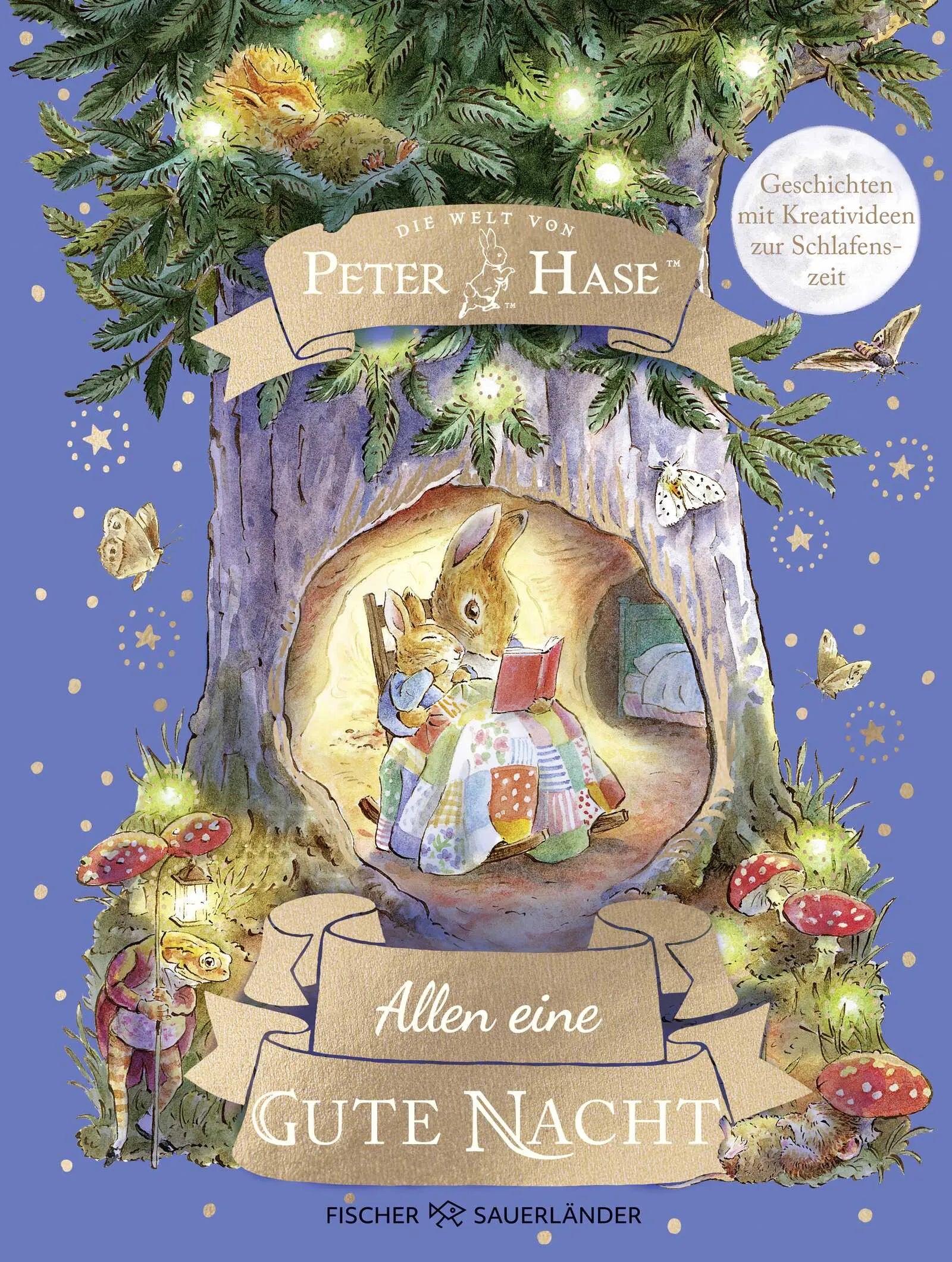 Buchcover von 'Die Welt von Peter Hase Allen eine gute Nacht' - Gebundene Ausgabe von Beatrix Potter