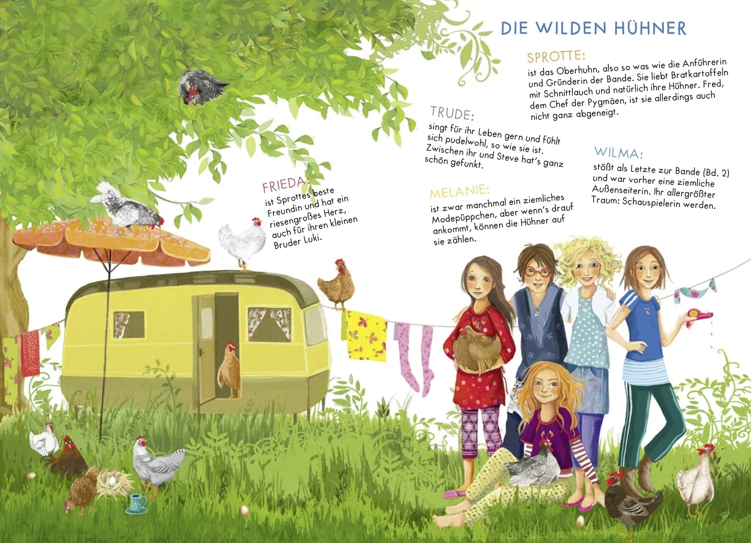 Abbildung von 'Die Wilden Hühner 1. Neu illustriert von Florentine Prechtel'