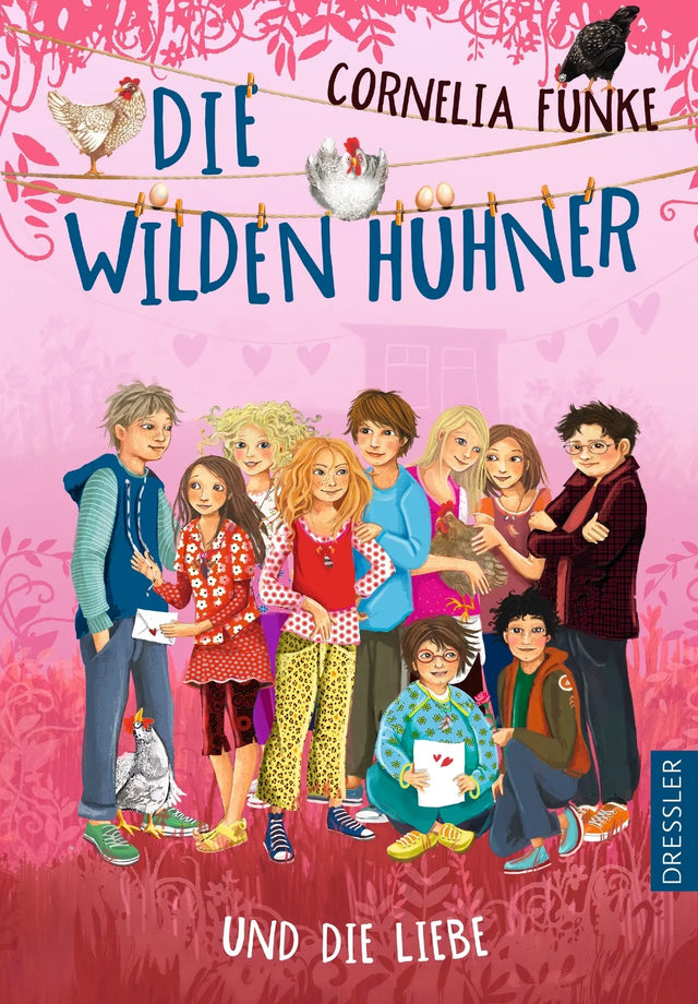 Buchcover von 'Die Wilden Hühner 5. Die Wilden Hühner und die Liebe' - Gebundene Ausgabe von Cornelia Funke