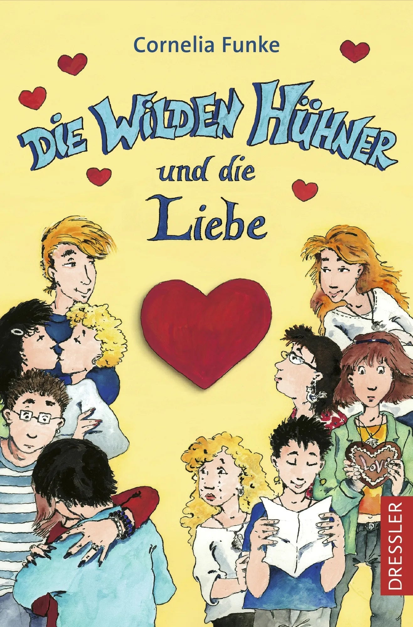 Buchcover von 'Die Wilden Hühner 5. Die Wilden Hühner und die Liebe' - Taschenbuch von Cornelia Funke