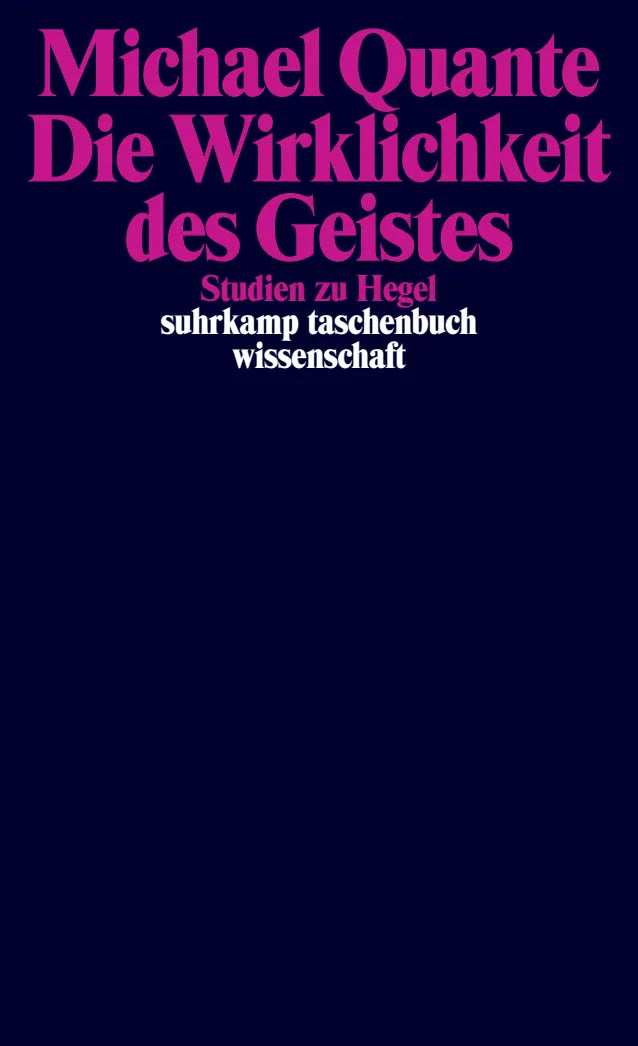 Buchcover von 'Die Wirklichkeit des Geistes' - Taschenbuch von Michael Quante