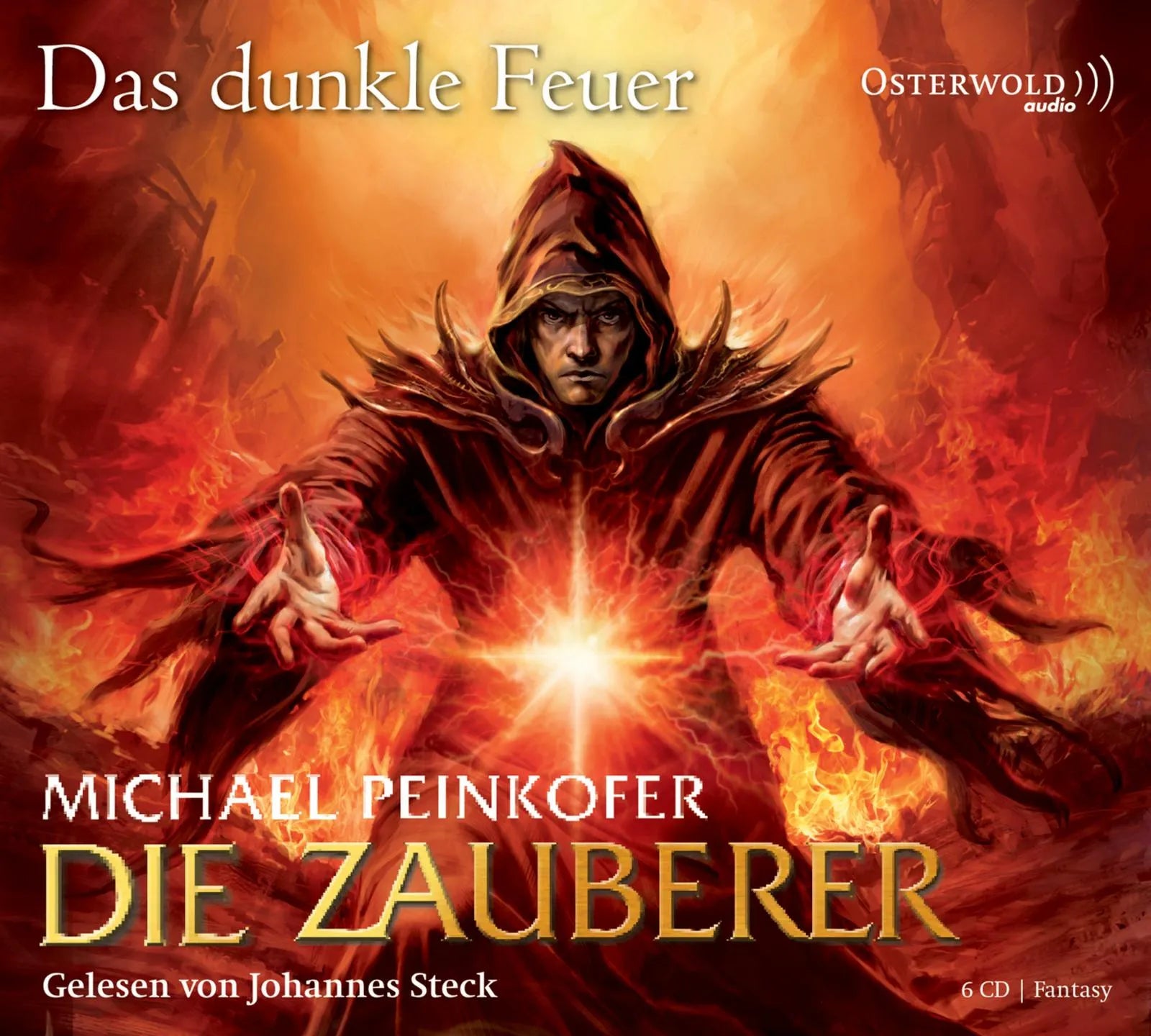 Buchcover von 'Die Zauberer 3: Die Zauberer, Das dunkle Feuer' - Hörbuch (CD) von Michael Peinkofer