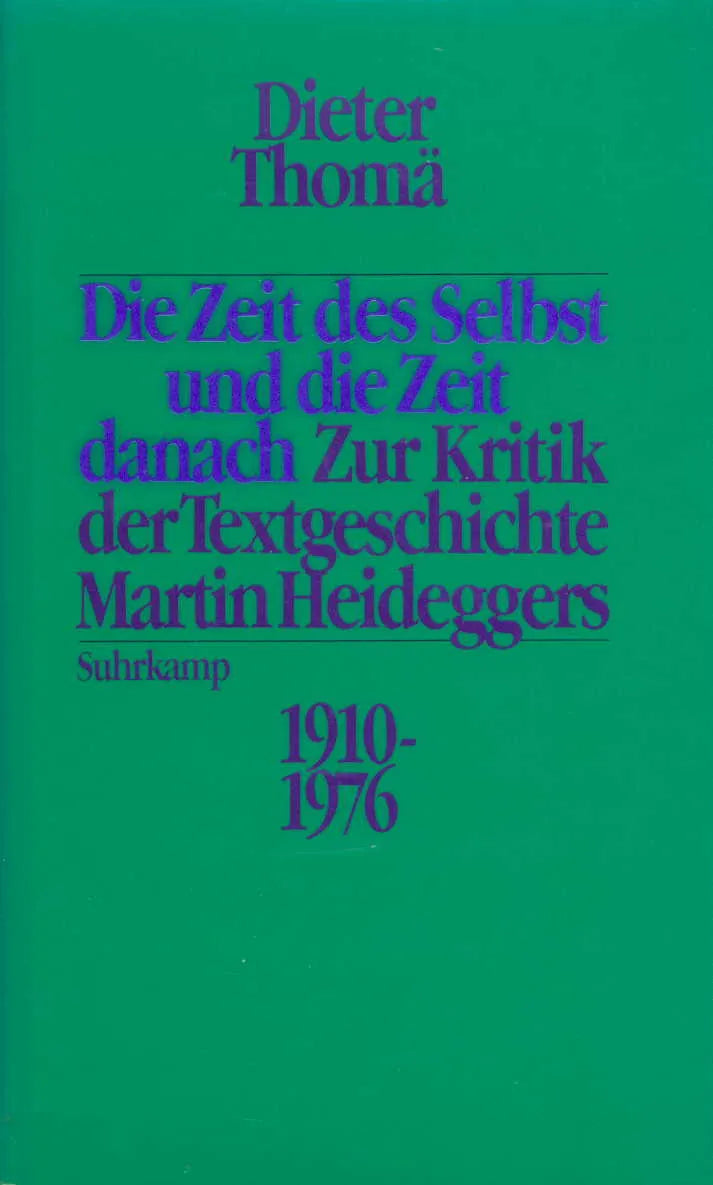 Buchcover von 'Die Zeit des Selbst und die Zeit danach' - Gebundene Ausgabe von Dieter Thomä