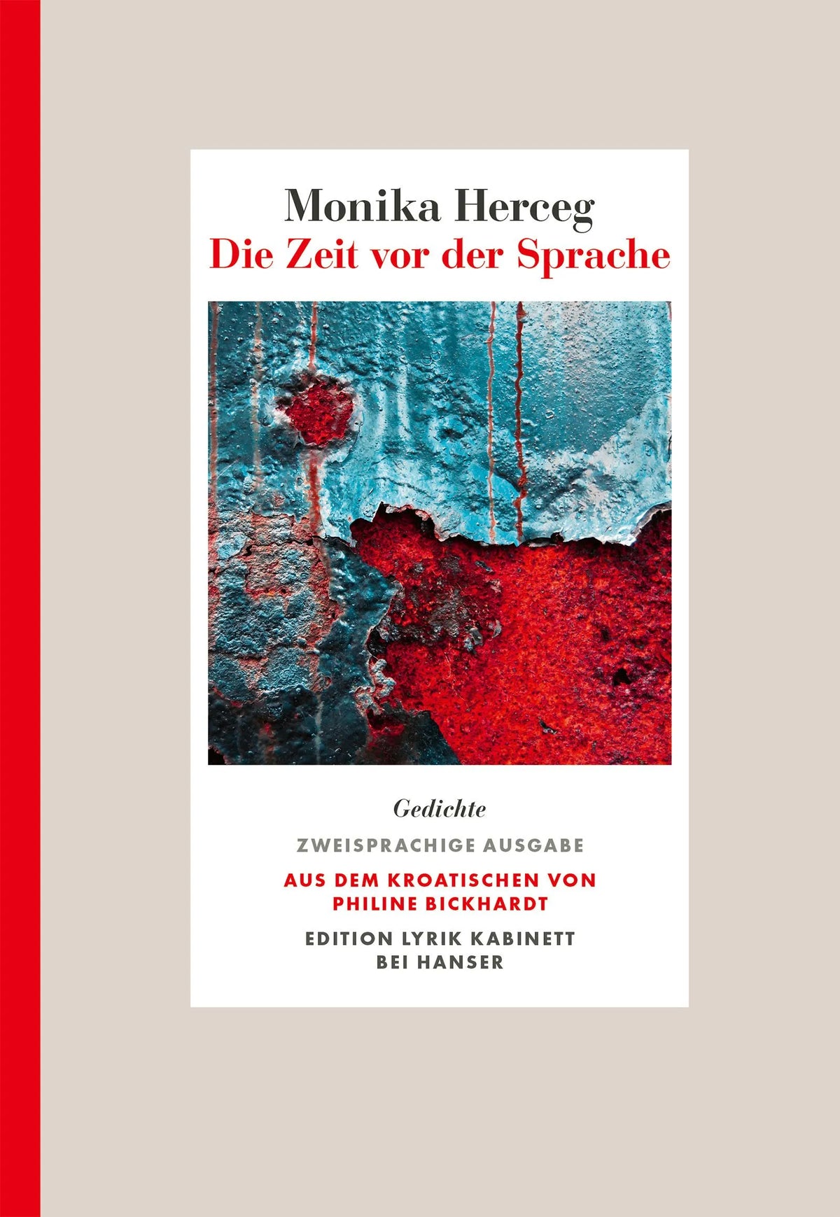 Cover: Die Zeit vor der Sprache (Hardcover) von Monika Herceg