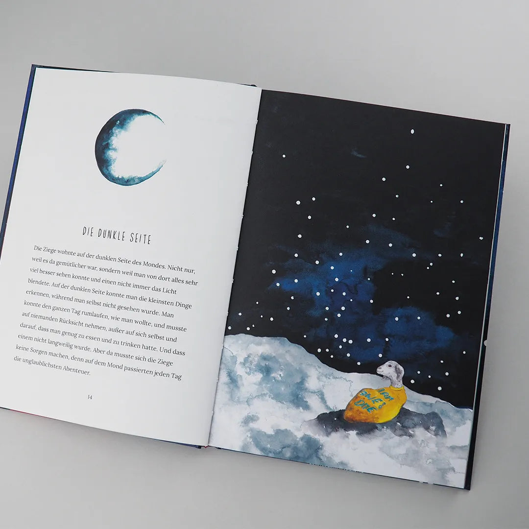 Produktansicht: Die Ziege auf dem Mond (Gebundene Ausgabe)