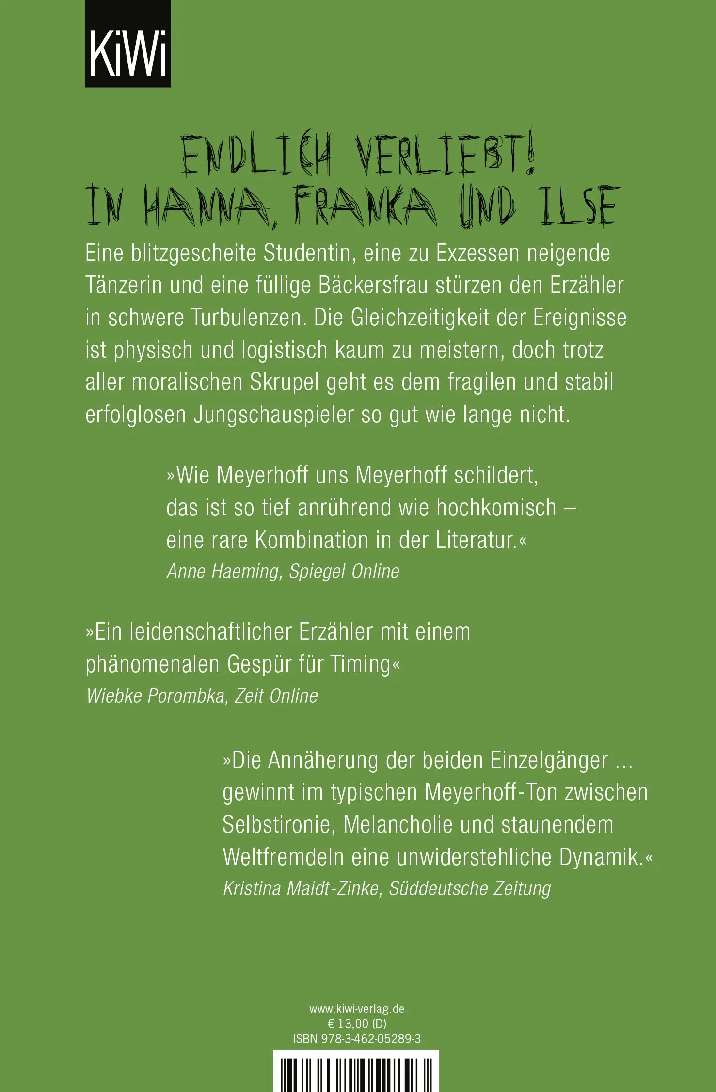 Buchrückseite von 'Die Zweisamkeit der Einzelgänger' mit Klappentext - Taschenbuch