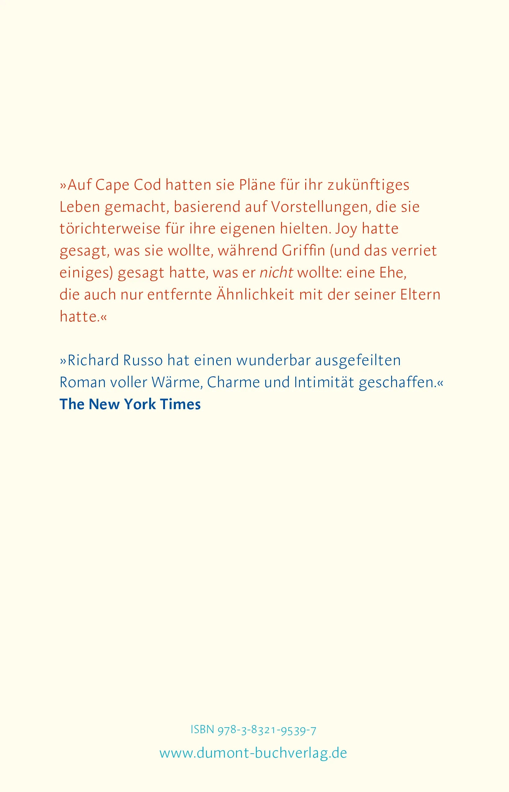 Buchrückseite von 'Diese alte Sehnsucht' mit Klappentext - Gebundene Ausgabe