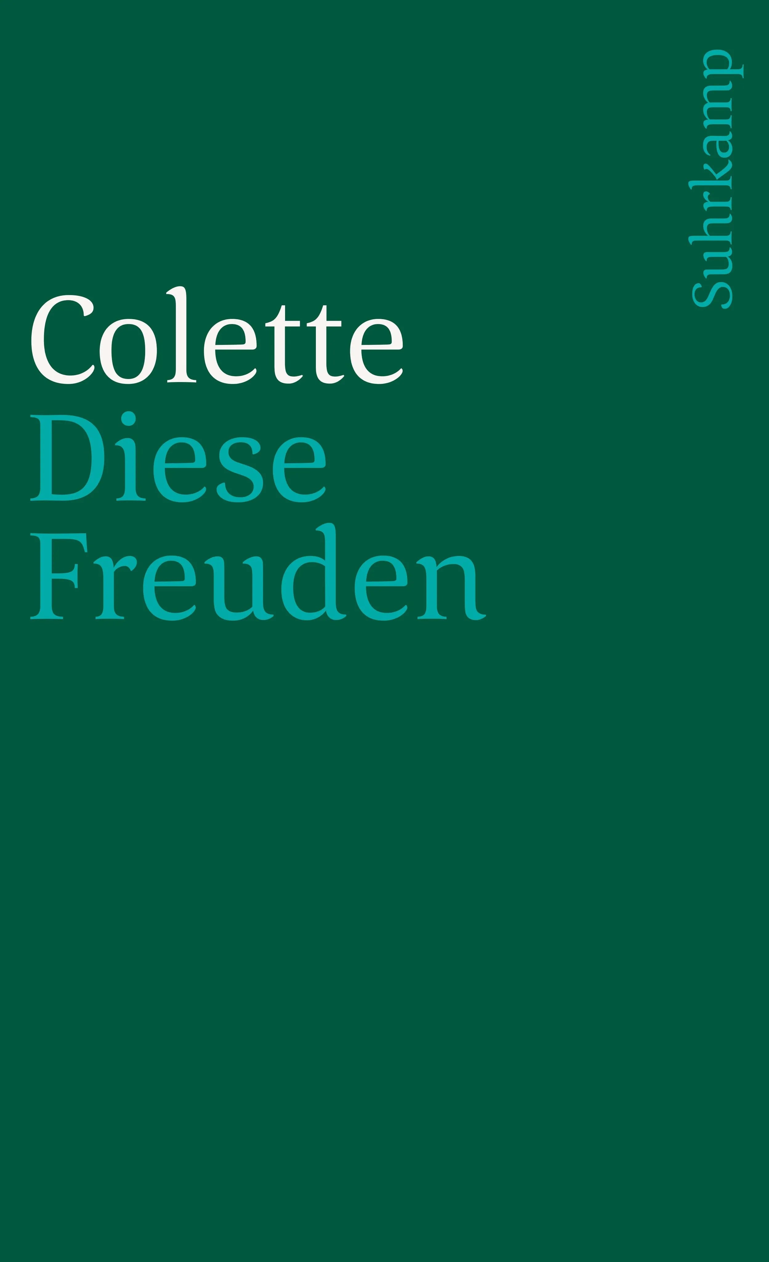 Buchcover von 'Diese Freuden' - Taschenbuch von Colette