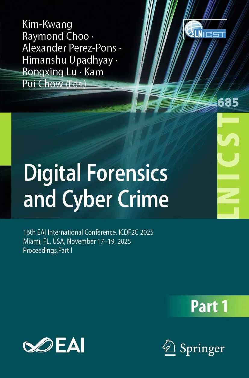 Cover: Digital Forensics and Cyber Crime (E-Book) von Kim-Kwang Raymond Choo