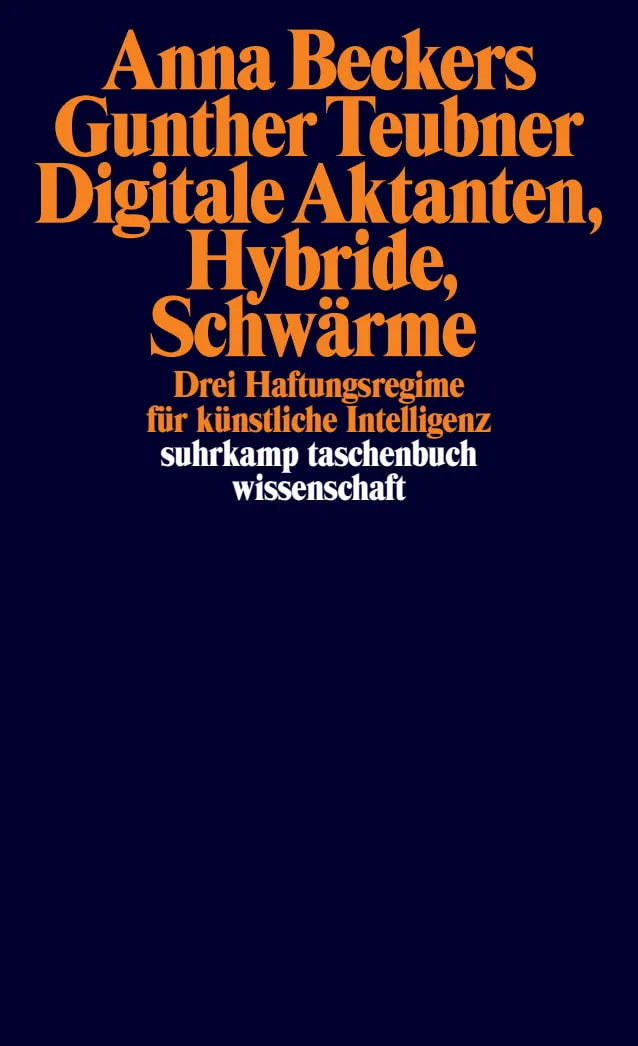 Buchcover von 'Digitale Aktanten, Hybride, Schwärme' - Taschenbuch von Anna Beckers