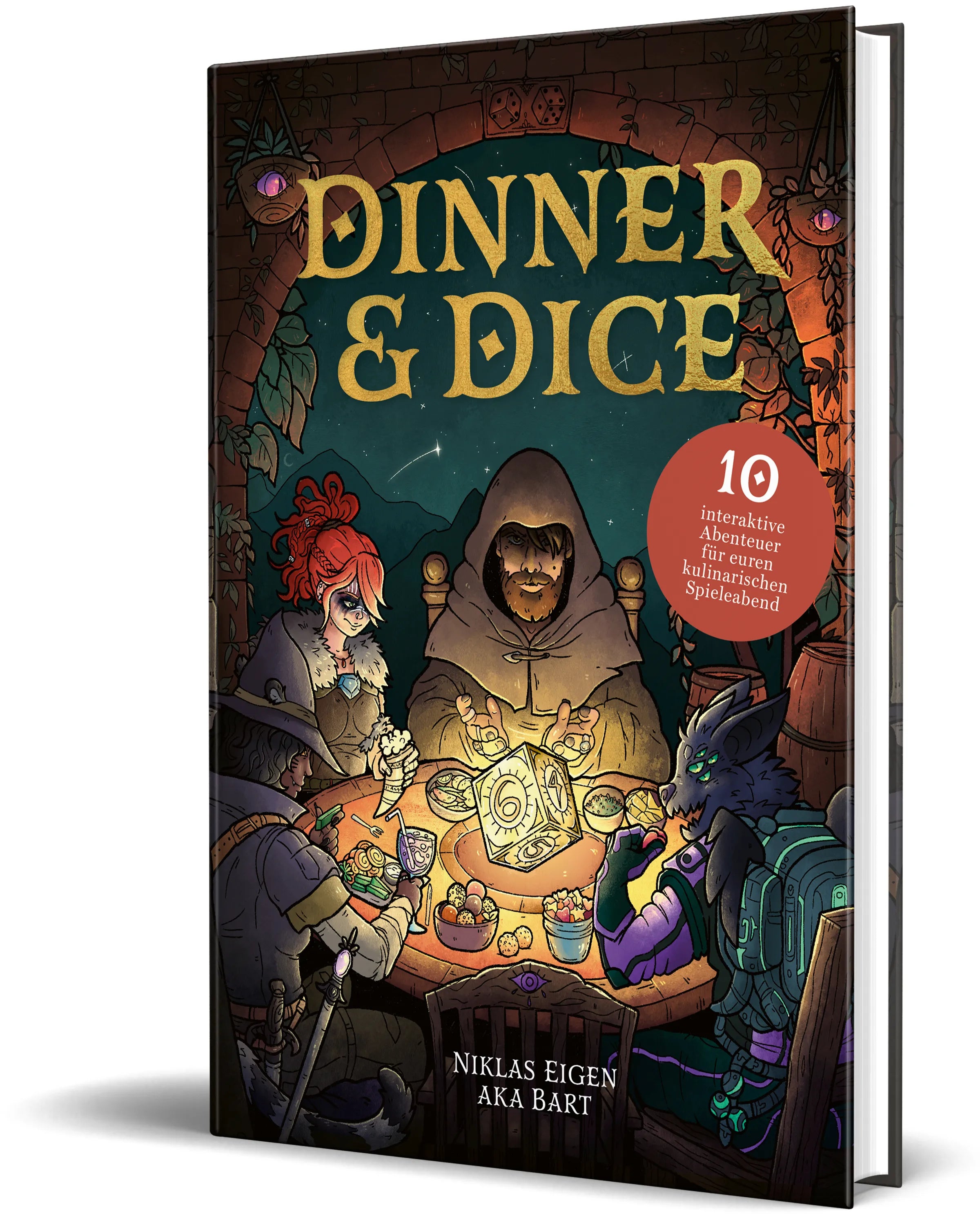 Buchcover von 'Dinner & Dice' - Gebundene Ausgabe von Bart
