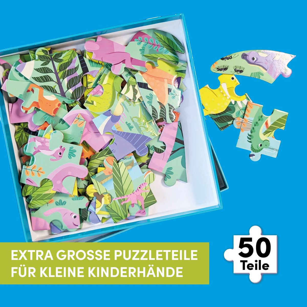 Dinosaurier XXL-Formpuzzle – Ansicht