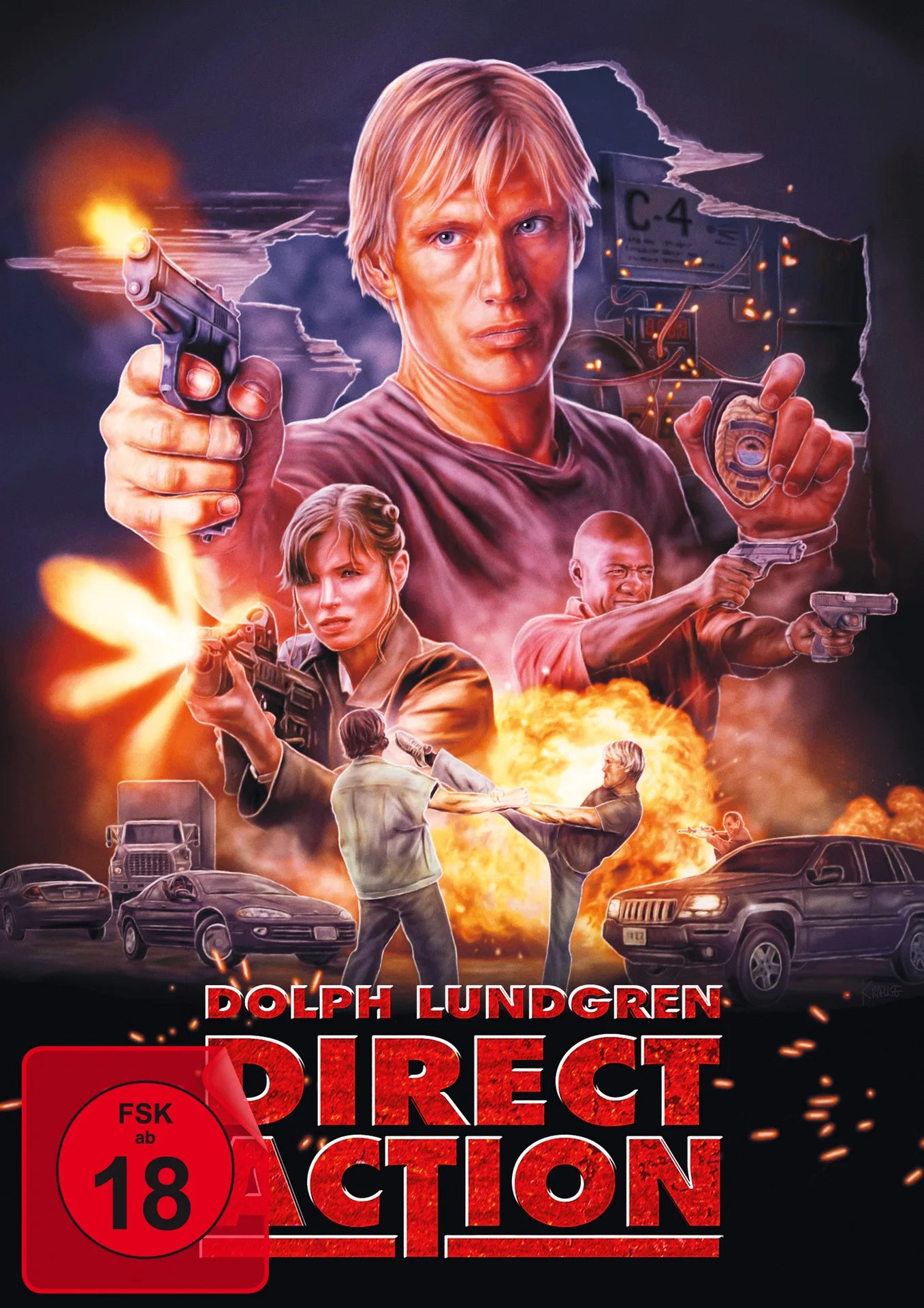 DVD-Cover: Direct Action (uncut). Regie: Sidney J. Furie
