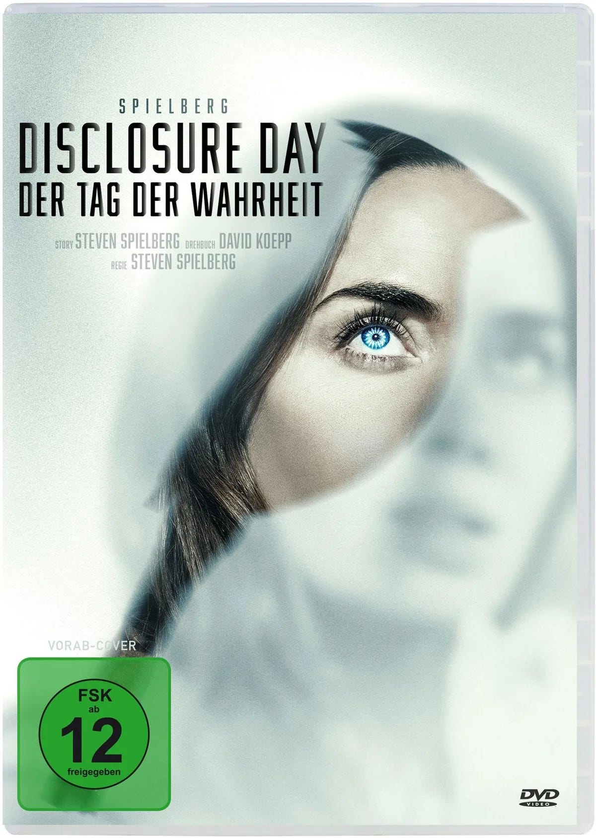 DVD-Cover: Disclosure Day – Der Tag der Wahrheit. Regie: Steven Spielberg