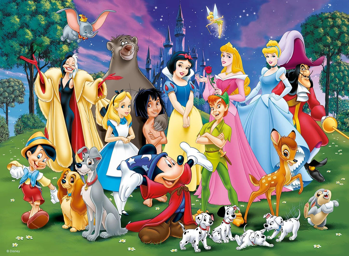 Kinderpuzzle 200 XXL Teile - Disney Classics - Disney Lieblinge – Ansicht