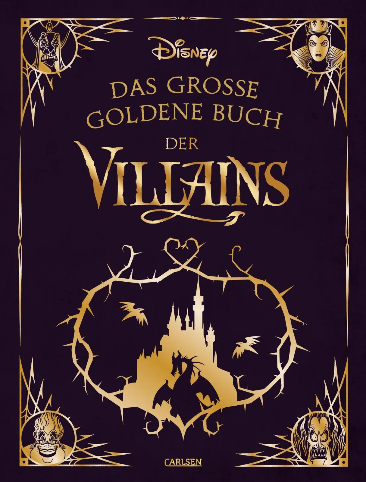 Buchcover von 'Disney: Das große goldene Buch der Villains' - Gebundene Ausgabe von Walt Disney