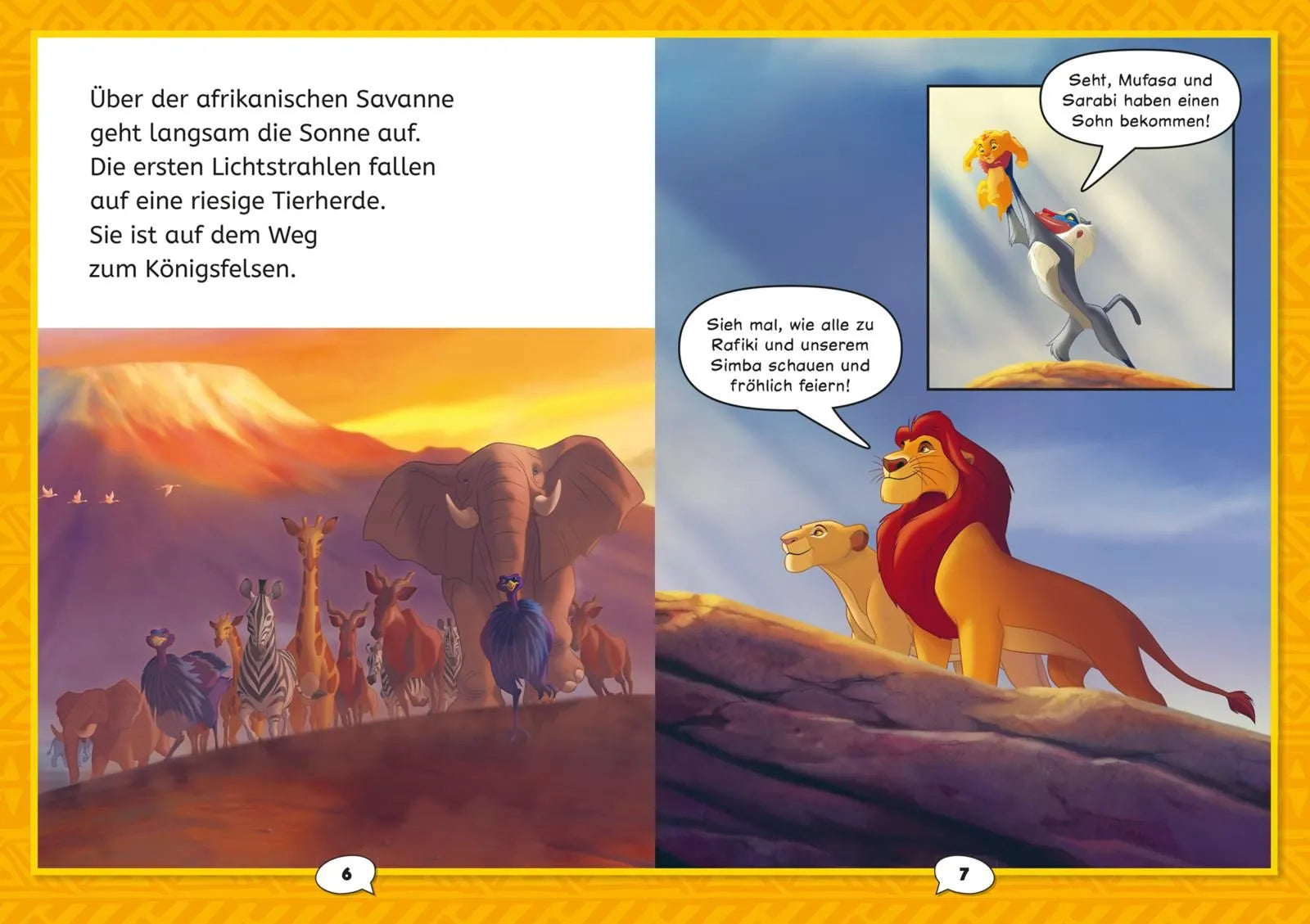 Detailansicht: Disney: Der König der Löwen - Die Filmgeschichte mit Comics (Hardcover)