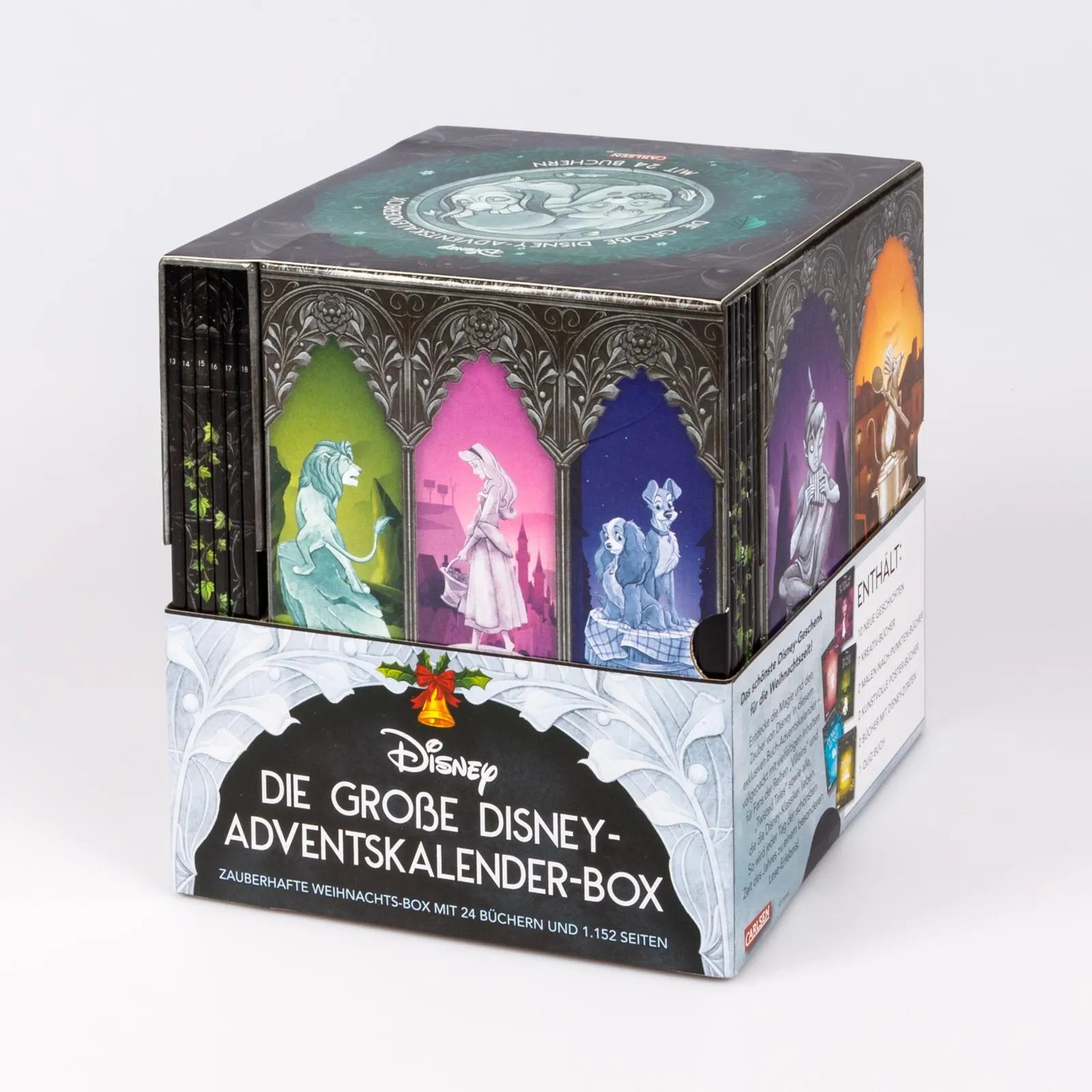 Abbildung von 'Disney: Die große Disney-Adventskalender-Box 2025 – Zauberhafte Weihnachts-Box mit 24 Büchern und 1.152 Seiten für Young Adults'