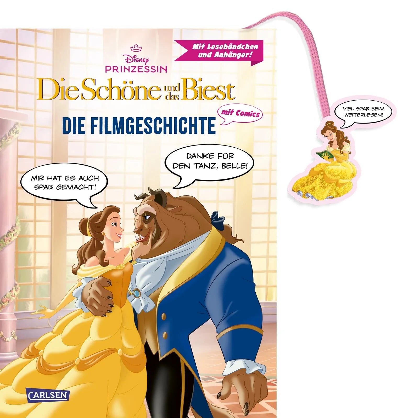 Cover: Disney: Die Schöne und das Biest - Die Filmgeschichte mit Comics (Hardcover) von Walt Disney