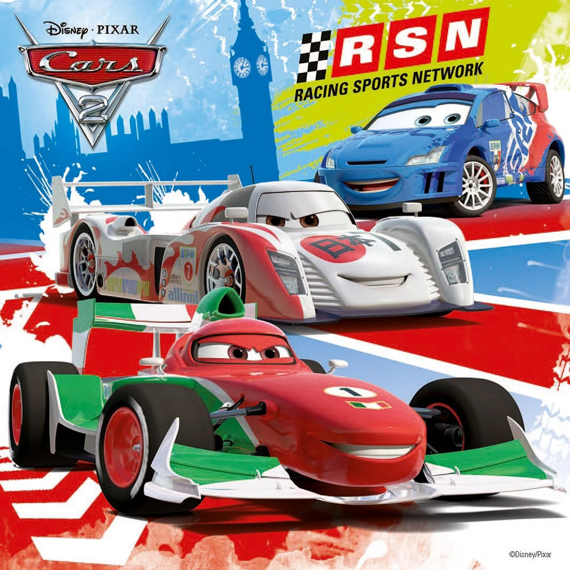 Kinderpuzzle 3x49 Teile - Disney / Pixar Cars - Weltweiter Rennspaß – Ansicht