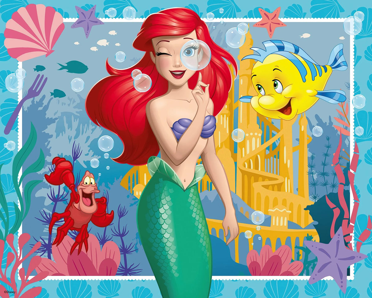 Kinderpuzzle: Kinderpuzzle 48 Teile - Disney Prinzessinnen - Prinzessin Arielle
