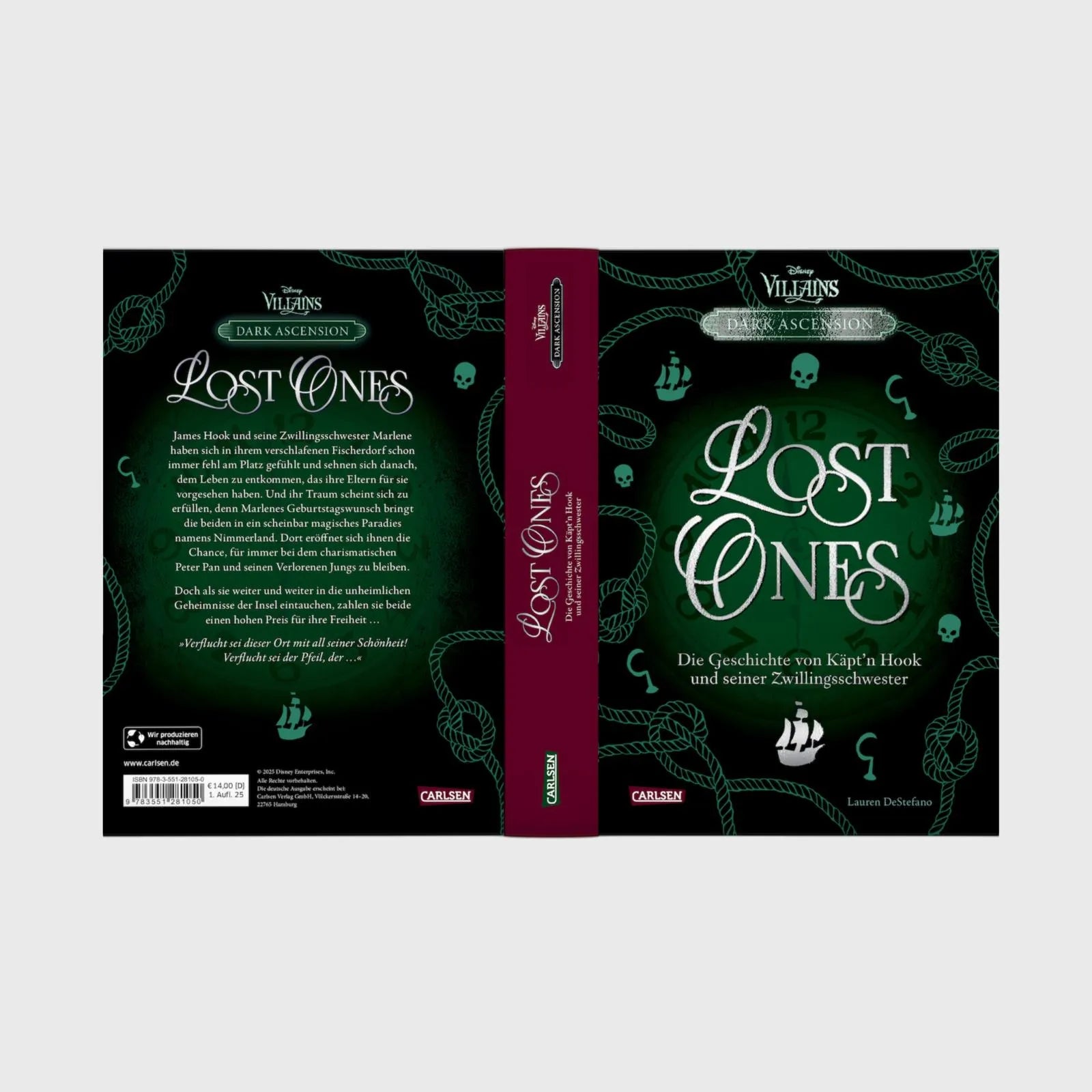Produktansicht: Disney Villains – Dark Ascension 2: LOST ONES – Die Geschichte von Käpt'n Hook und seiner Zwillingsschwester (Gebundene Ausgabe)
